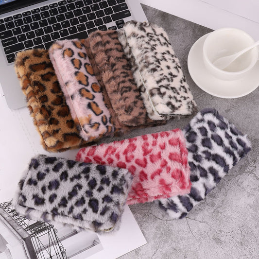 Creative Plush Coin Purse Fashion Leopard Print