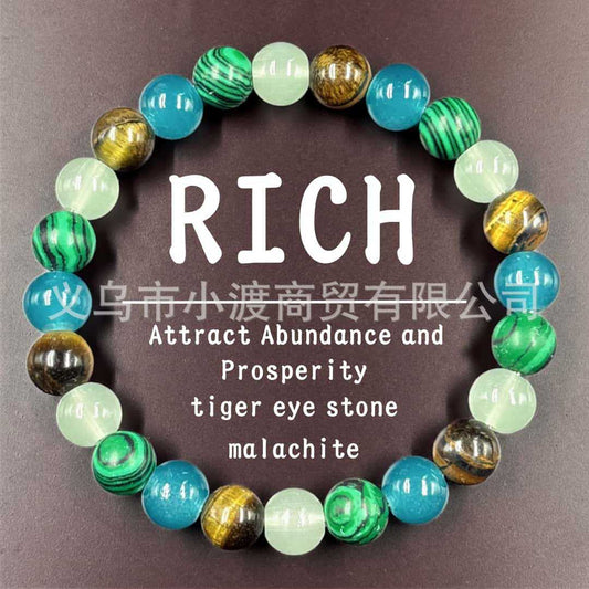 Bracelet Malachite Tigereye Men And Women