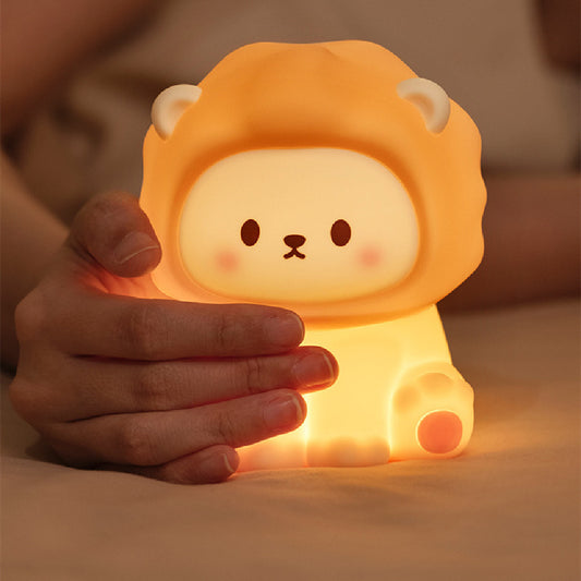 Lion Small Night Lamp Sleeping With Small Night Lamp Silicone Lamp